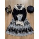 Cat Romance Cellophane Candy Wrapper Dotted Tulle and Velvet Cardigan(3rd Reservation/6 Colours/Full Payment Without Shipping)